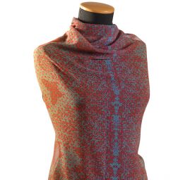 Žoržet jemný grafický design motýlci/květy velký