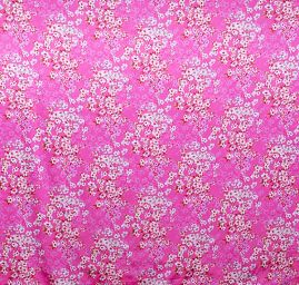 Atlas variace kimono květy růžová