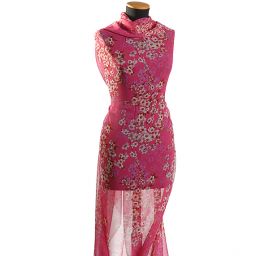 Žoržet variace kimono květy růžová