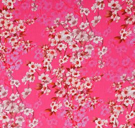 Žoržet variace kimono květy růžová