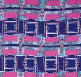 Žoržet šátkový motiv malý modrý