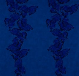 Žoržet motiv velkých květů modrá