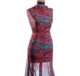 Žoržet nevšední abstraktní motiv červená