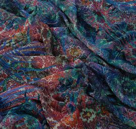 Žoržet nevšední abstraktní motiv zelená