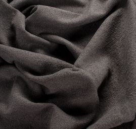 Vlněný teplejší buklé úplet šedohnědý