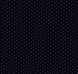 Žoržetový úplet vzor puntík bílá/tm.modrá malý