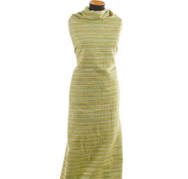 Kostýmová žakárová látka vlna směs pastel zelená