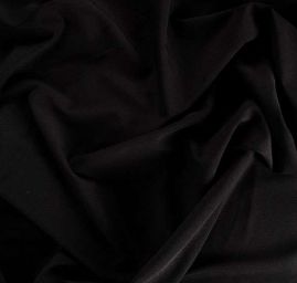 Žoržet šatový jemnější pružný černý