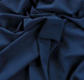 Žoržet šatový jemný pružný tm.modrý