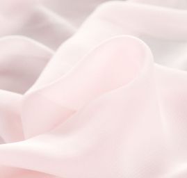 Šifon jednobarevný hladký pastel růžový