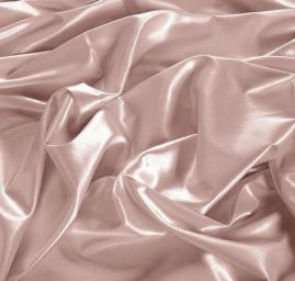 Satén pružný pudrová starorůžová