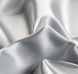 Satén pružný středně šedý