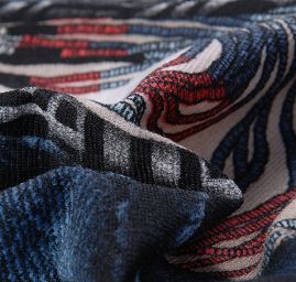 Kupón pletenina úplet tisk vesta/trikot