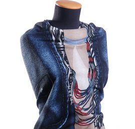 Kupón pletenina úplet tisk vesta/trikot 3 kupóny za cenu 2 kupónů