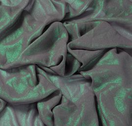 Lamé šifon metráž zelený 