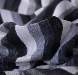 Úplet vzor pouržek černá/šedá/bílá