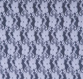 Jemná pružná krajka motiv růže bílá