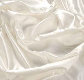 Satén pevnější nepružný barva slonová kost