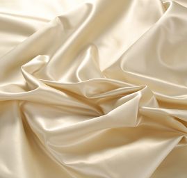Satén pevnější nepružný duchesse barva vanilky