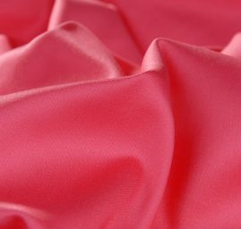 Pružná hladká bavlněná látka červená pastel