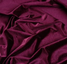 Samet pružný velvet lesk tm.fialová