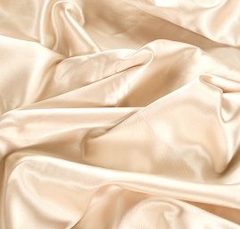 Satén taft šampáň pružný