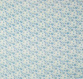 Viskozová letní látka květinový motiv slonová kost