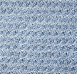 Žakárová pružná látka paisley/kašmírový vzor modrá