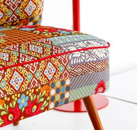 Látka retro vzor patchwork 