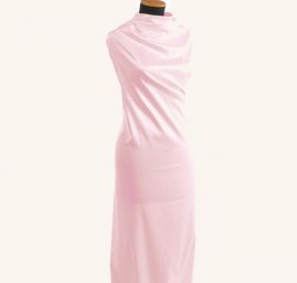 Satén imitace hedvábí pastel růžová