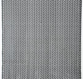 Krajka výšivka na tylu drobný květinový motiv černá