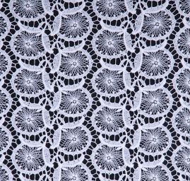 Bavlněná krajka hrubší vzor slonová kost