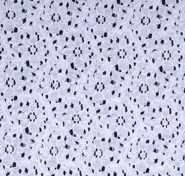 Krajka bavlna směs květinový motiv slonová kost