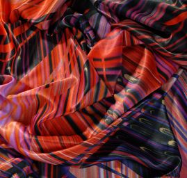 Satén abstraktní vzor fantazie barev fialovočervený