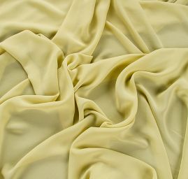 Šifon jednobarevný hladký zelený