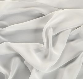 Žoržet jednobarevný hladký slonová kost