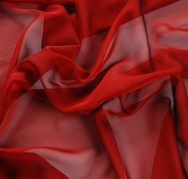 Šifon šanžánový červenočerný