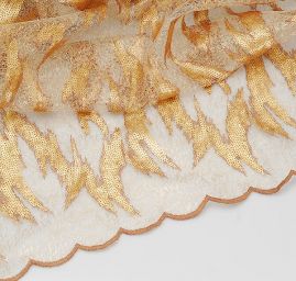 Exkluzivní zlatá krajka