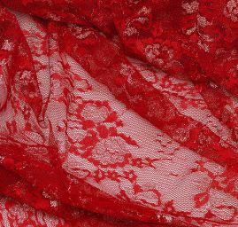 Pružná tylová krajka vínová/stříbro