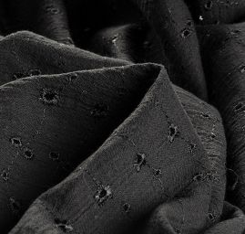 Madeira drobná výšivka černá