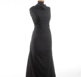 Kostýmová letní látka směs tmavě modrá