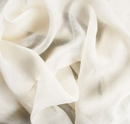 Len organtýn smetanový barvy