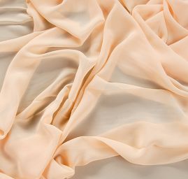 Žoržet jednobarevný hladký meruňkový