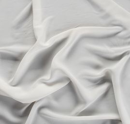 Hedvábný krepdešín máslové barvy