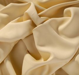 Látka viskoza směs hladká pastelově žlutá