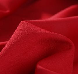 Pružná hladká látka směs červená
