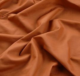 Bavlněná látka etamín hnědá