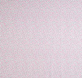 Viskozová šatová látka drobné květy pastel růžová