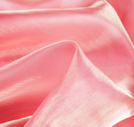 Organza perleť růžovosmetanová