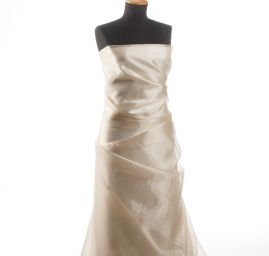 Organza jednobarevná v barvě khakismetanové